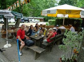 Trink-und Eispause an den BÜRGERSEEN