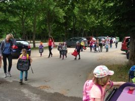 Fußmarsch zum Otto-Mörike-Haus