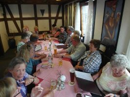 Gemütlicher Abschluss im Alten Bären in Denkendorf