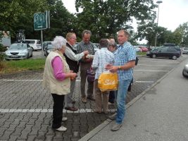 Kurz vor Bad Wurzach wird eine kleine Vesperpause eingelegt
