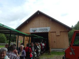 Zurück am Ausgangspunkt: Das Bähnle fährt in den Bahnhof ein!