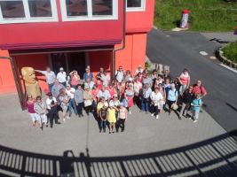 Ankunft im Erlebnispark EINS und ALLES im Welzheimer Wald