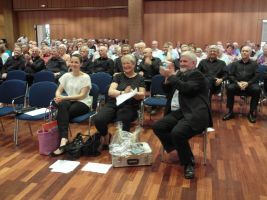 Gerhard Werz mit seiner Frau Elisabeth und Pianistin Leila Walter