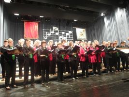 Immer eine schöne Formation: OBLIGATO und STIMMGABEL singen gemeinsam ...