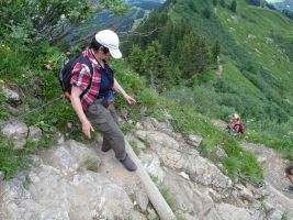 Beim Abstieg zum Söllereck ist Trittsicherheit gefragt …