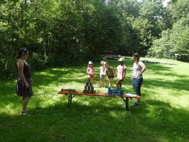 Hier ist Dosen werfen angesagt ...