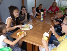 Jetzt wird erst mal der Hunger gestillt!