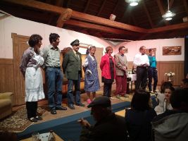 Sorgte für viele Lacher: Die Theatergruppe des Liederkranzes