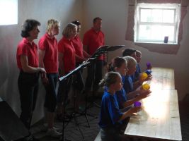 Beim CUPS SONG geht es konzentriert zur Sache