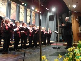 Die Sängerinnen von OBLIGATO in Aktion