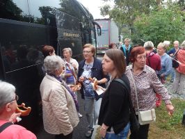 Kurzer Halt mit Brezelfrühstück an der Raststätte Edenbergen
