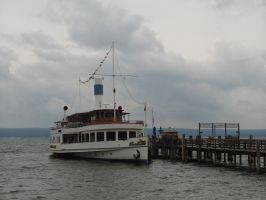 Mit diesem Raddampfer sind wir unterwegs ...