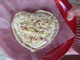 Hm, lecker - eine der Pizzen für das Mittagessen!