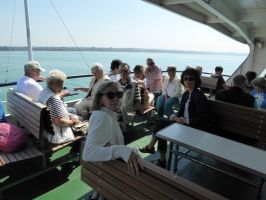 Sonne pur und ganz schön windig - die Überfahrt nach Romanshorn