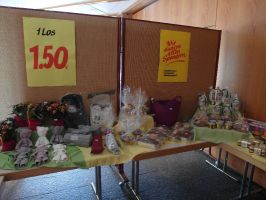 Die vielseitig bestückte Tombola fand großes Interesse