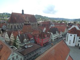 ... und auf der anderen Seite in Richtung Heilig-Kreuz-Münster