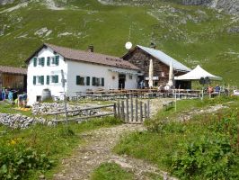 Das Tagesziel - die Widdersteinhütte - ist erreicht!