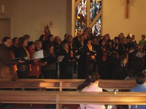 Der Chor Stimmgabel im Einsatz