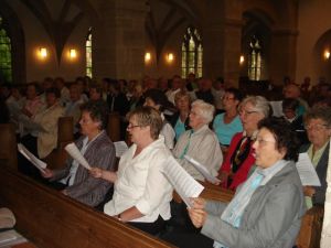 Gemeinsame Chorprobe in der Klosterkirche