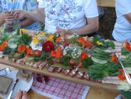 Herrlich lecker und fürs Auge wunderschön gerichtet: Das Mostzüglevesper