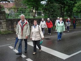 Hier ist die Gruppe bereits in Nellingen. Jetzt ist das Ziel bald erreicht ...