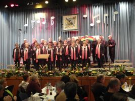 Der Stammchor Obligato mit seinen flotten Melodien