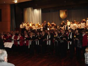 Musikverein und Liederkranz beim großen Finale