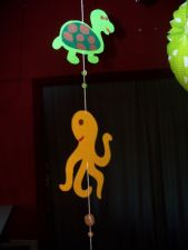 Hier ein  Blick auf eines der vorbereiteten Muster