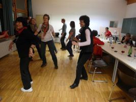 Alle haben sichtlich Spaß