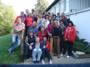 Die Teilnehmer der Chorfreizeit beim obligatorischen Schlussfoto