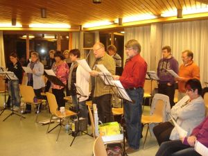 Gleich am Freitagabend fand die erste Probe statt