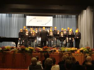 Der Chor IN.TAKT aus Köngen bei einer Showeinlage