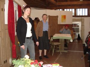 Petra Beichle mit Tante Berta und Onkel Waldemar